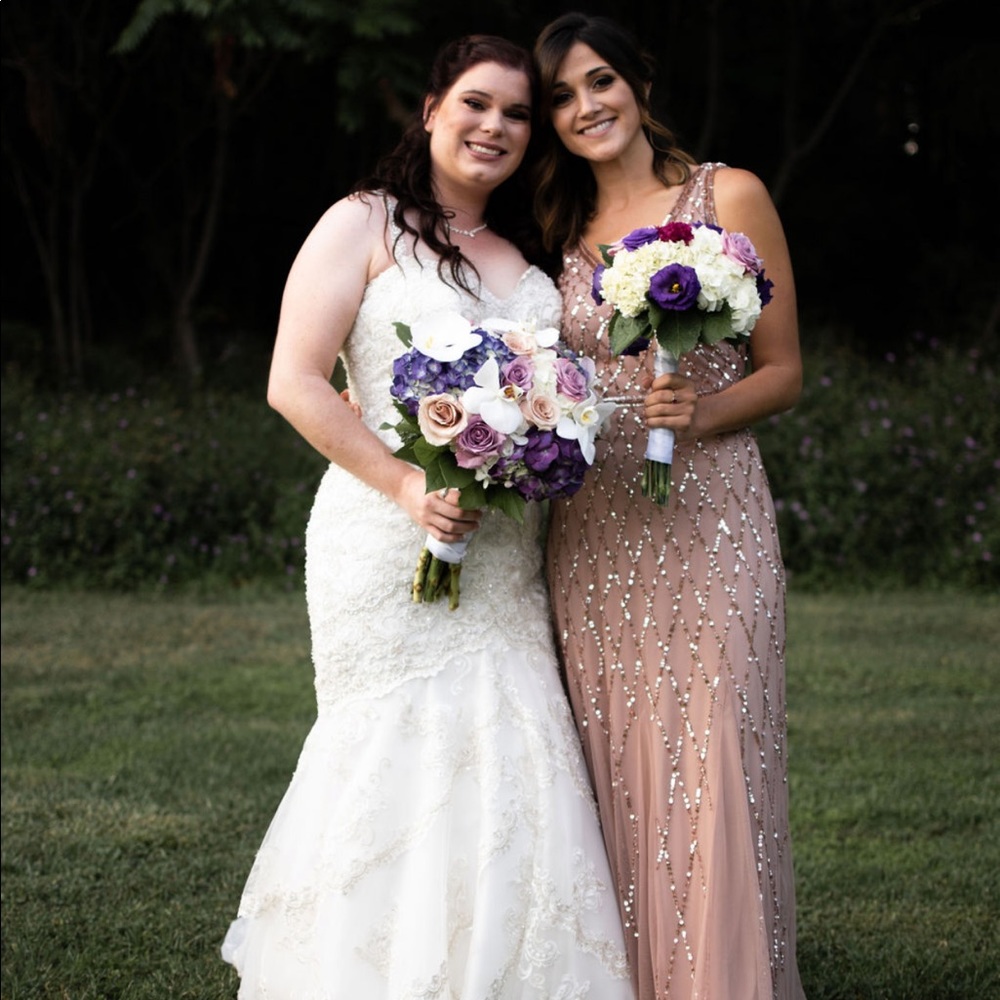 Adrianna Papell Bridesmaid Dress (Rose Gold)
